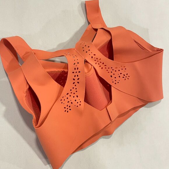 ~ Victoria Sport 32DD/E Angel Max Sports Bra Peach/Pink Firm Support Adjustable - Picture 3 of 14